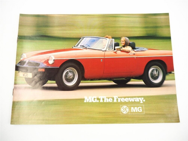 British Leyland UK Cars MG Midget MGB GT V8 Prospekt Brochure 1970er Jahre