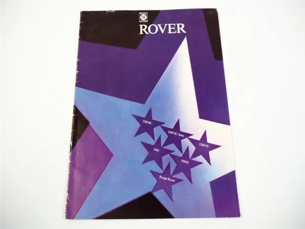 British Leyland UK Cars Rover 2200 3500 Range Rover Prospekt Brochure 1974