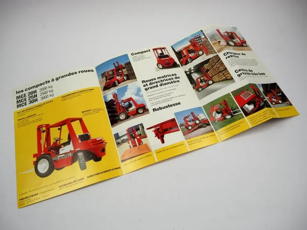 Brochure originale Manitou MCE 20H 35H 30H Hydrostatique avec 6 pages de 1983