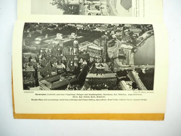 Broschüre Im Postkraftwagen durch Dresden und Umgebung Sightseeing ca. 1928