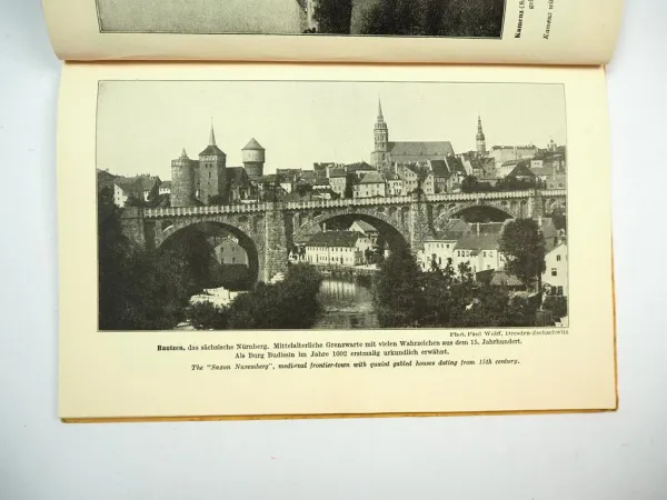 Broschüre Im Postkraftwagen durch Dresden und Umgebung Sightseeing ca. 1928