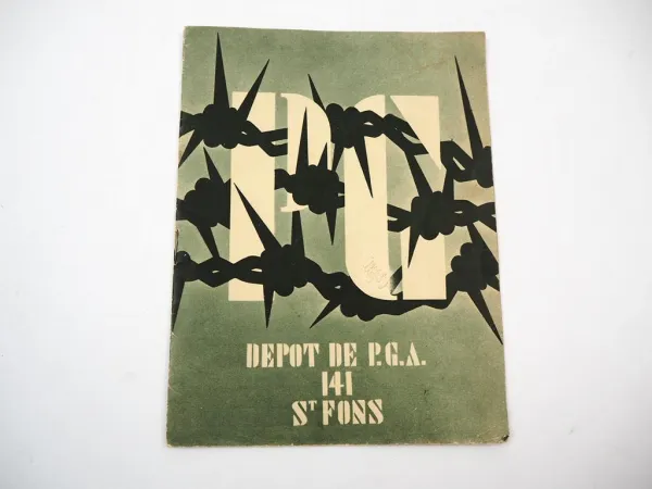 Broschüre Kriegsgefangenen Lager Depot de P.G.A. 141 Saint Fons Frankreich 1945