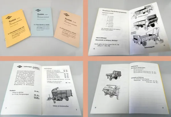 BSL Strautmann Landmaschinen 3 Preislisten 1965/66