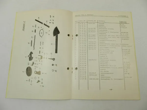 BSL Strautmann Streublitz VS6 Stalldungstreuer Ersatzteilliste 1979