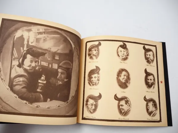 Buch und CD Leningrad Cowboys Vodka Since 1549 Finnland 1995 Werbung
