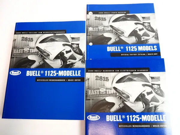 Buell 1125R Modell HL YL Werkstatthandbuch Parts Catalog und Diagnose 2009