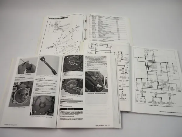 Buell 1125R 1125CR HL YL 2009 Werkstatthandbuch Parts Catalog Diagnose Elektrik
