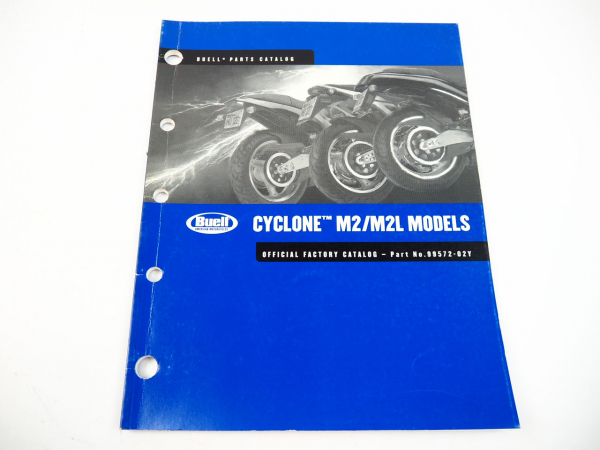 Buell Cyclone M2 M2L Parts Catalog 2002 Official Factory Catalog