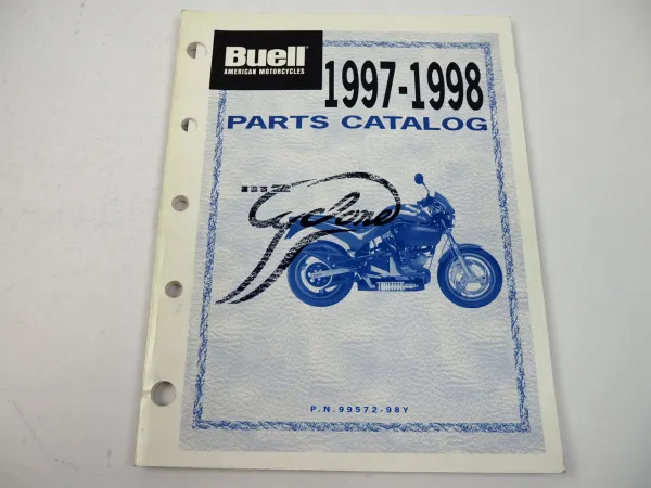 Buell Cyclone M2 Parts Catalog 1997 - 1998 Official Factory Catalog