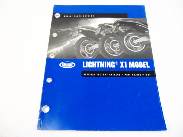 Buell Lightning Model X1 Parts Catalog 2002 Official Factory Catalog