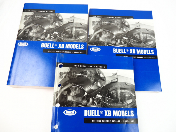 Buell XB Models Firebolt Lightning Service Manual Parts Catalog Diagnostic 2009