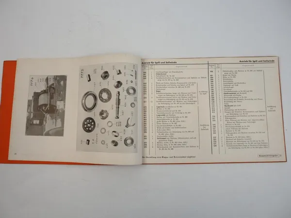 Büssing NAG Typ ES Eilschlepper Fahrgestell Ersatzteilkatalog 1936
