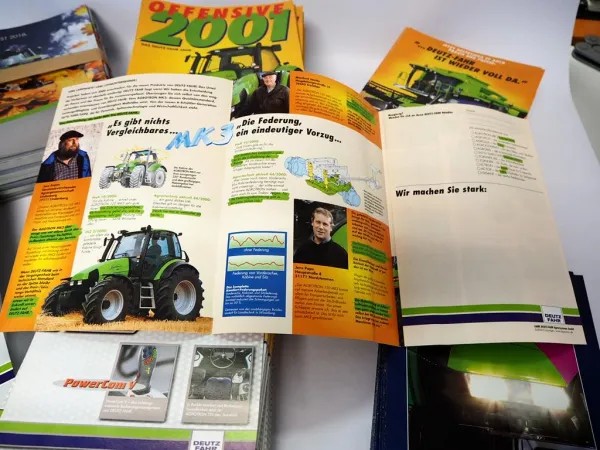 ca 1400 Original Prospekte Deutz Fahr Traktoren & Mähdrescher 1996 - 2018