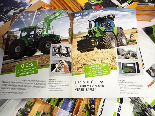 ca 1400 Original Prospekte Deutz Fahr Traktoren & Mähdrescher 1996 - 2018