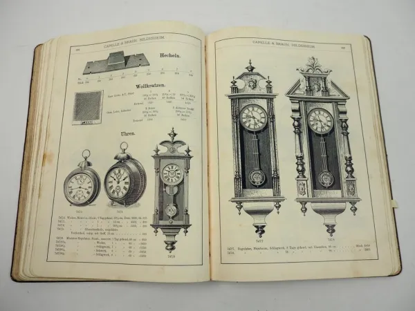 Capelle und Braun Kurzwaren Katalog Preisliste Hildesheim 1893