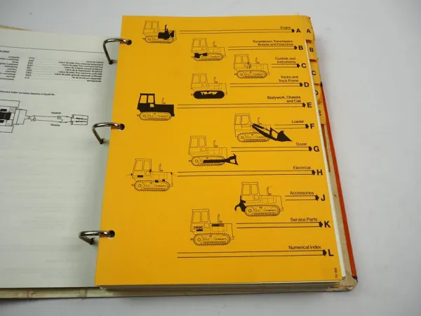 Case 1150C Raupenschlepper Crawler Tractor Ersatzteilkatalog Parts List 1982/84