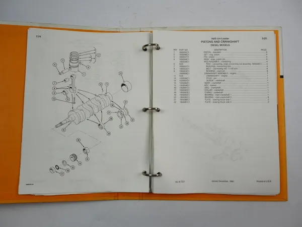 Case 1825 Uni Lader Loader Ersatzteilkatalog Ersatzteilliste Parts List 1991