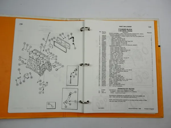 Case 1845C Uni Lader Loader Ersatzteilkatalog Ersatzteilliste Parts List 1988