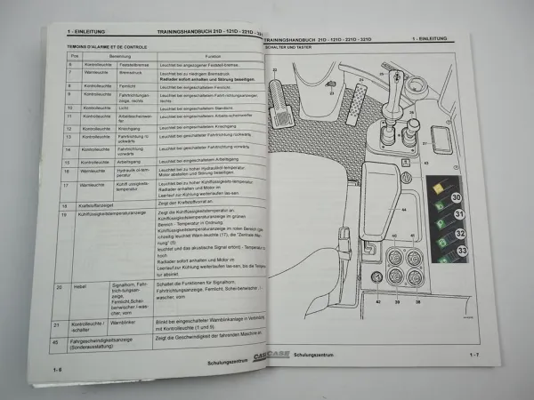 Case 21D 121D 221D 321D Radlader Schulungshandbuch 2001