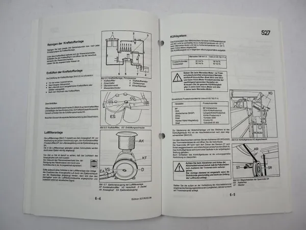 Case 527 Mähdrescher Betriebsanleitung Wartung Schaltplan Schneidwerke 1997