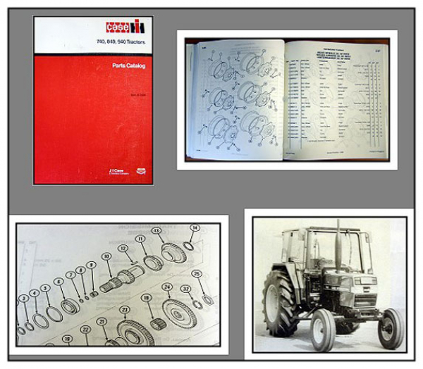 Case 740 840 940 Traktor Ersatzteilkatalog Parts Catalog 1990