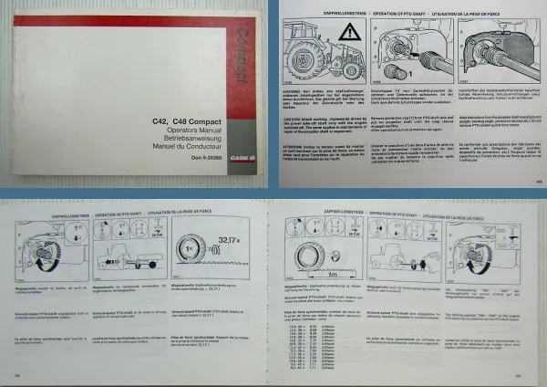 Case C42 C48 Allrad Compact Traktor Betriebsanleitung 1995 WD 308.48 + WD 308.85