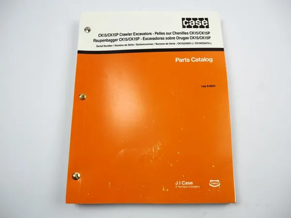 Case CK15 CK15P Raupenbagger Excavator Ersatzteilliste Parts List 1993