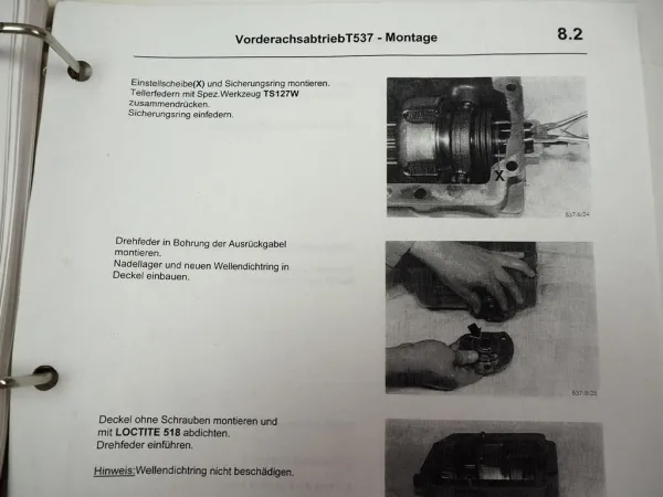 Case CS68 CS68a CS75a Steyr M968 M968a M975aWerkstatthandbuch Triebwerk T537 Reparaturanleitung