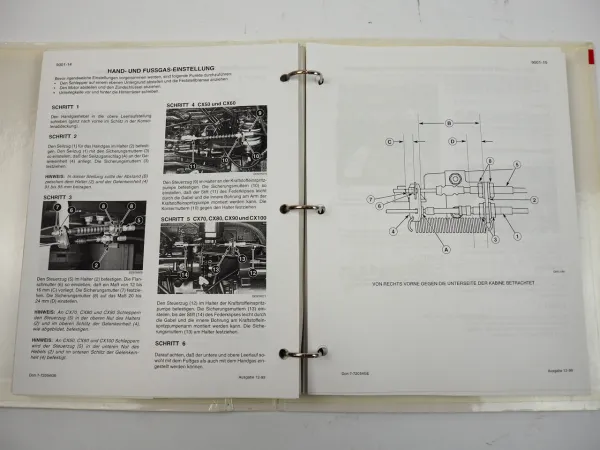 Case CX 50 60 70 80 90 100 Schaltpläne Schaltplan Elektrik Hydraulik 2000