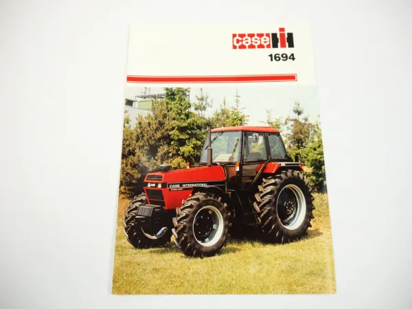 Case IH 1694 Allrad Traktor Schlepper Prospekt 1980er Jahre
