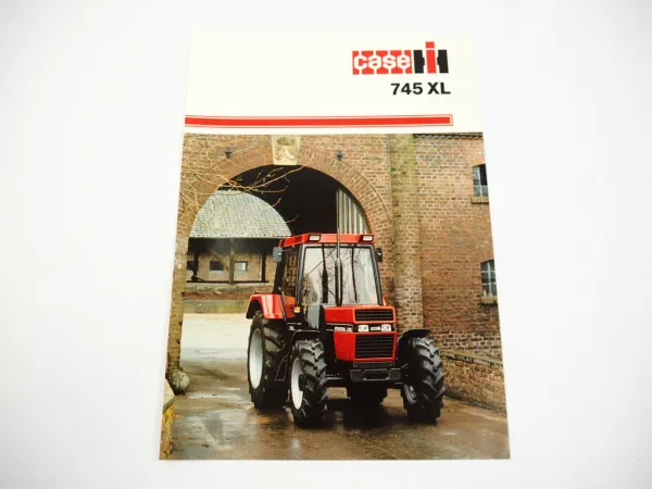 Case IH 745XL Traktor Schlepper Prospekt 1980er Jahre