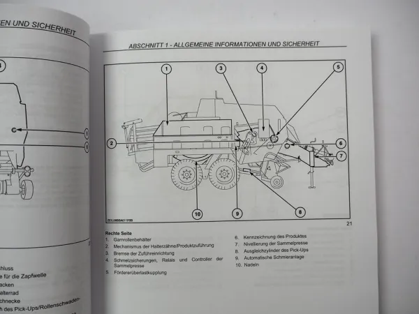 Case IH LB 323 333 423 433 Großballenpresse Betriebsanleitung Bedienung 2009