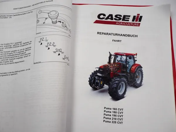Case IH Puma 165 180 195 210 225 CVT Traktor Schulung Werkstatthandbuch 2009
