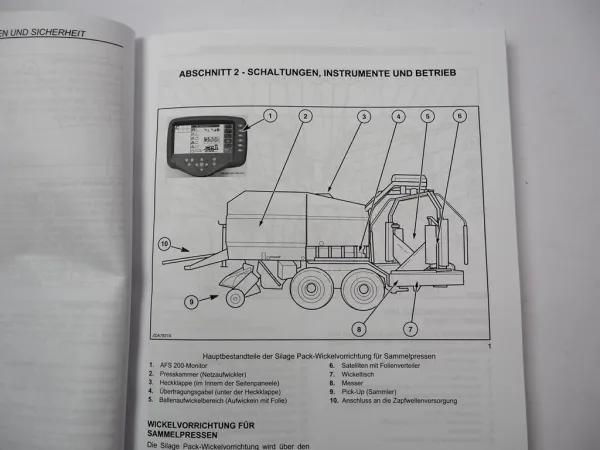 Case IH RB344 Silage Pack Sammelpresse Betriebsanleitung Bedienung Wartung 2009