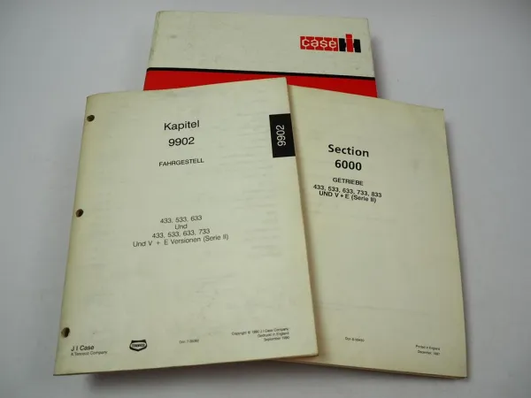 Case IHC 433 533 633 733 833 Fahrgestell Getriebe Werkstatt Reparaturhandbuch