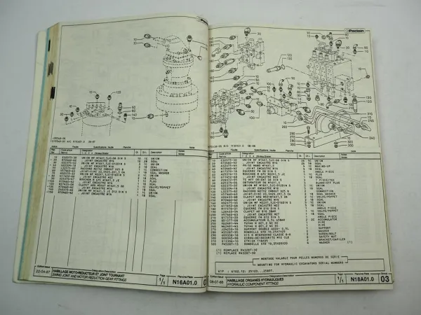 Case Poclain 61P Bagger Excavator and attachment Parts Catalog ETL 1988