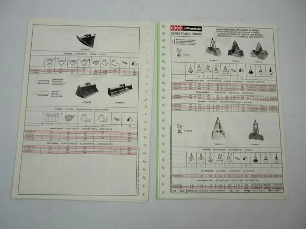 Case Poclain 688B CK P Bagger Pelles Hydrauliques Prospekt 1994