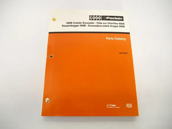 Case Poclain 688B CK Raupenbagger Excavator Ersatzteilkatalog Parts List 1993