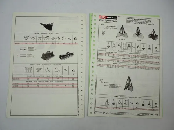 Case Poclain 888B CK CKE P Bagger Pelles Hydrauliques Prospekt 1994