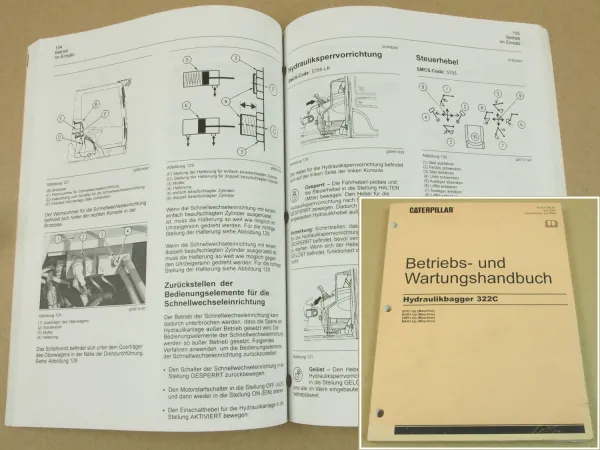 CAT Caterpillar 322C Hydraulikbagger Betriebsanleitung Bedienung Wartung 2004
