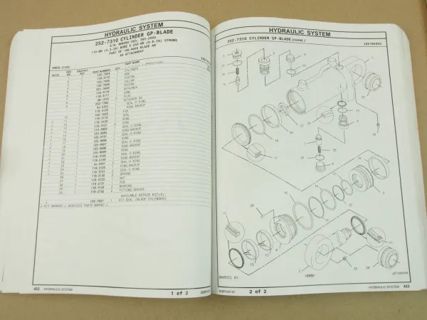 CAT Caterpillar 322C Hydraulikbagger Betriebsanleitung Ersatzteilliste in engl