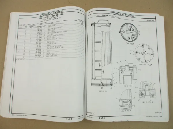 Caterpillar 325C L 325C LN Excavators Parts book list ERsatzteilliste in engl