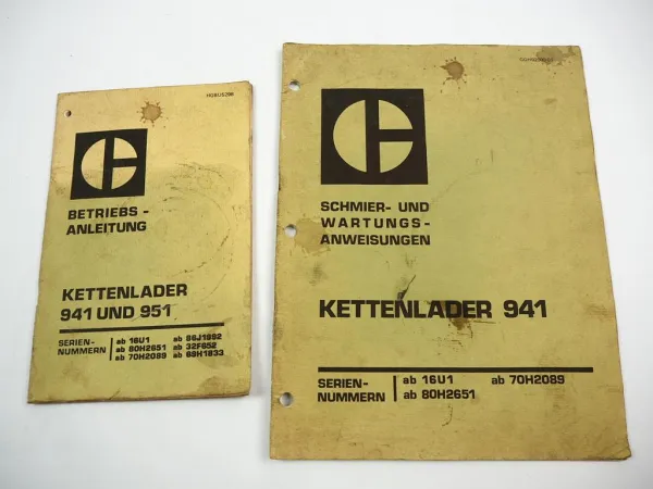 Caterpillar 941 Kettenlader Betriebsanleitung Wartung 1979