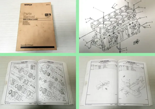 Caterpillar 966G II Wheel Loader Parts Manual Ersatzteilkatalog 2002