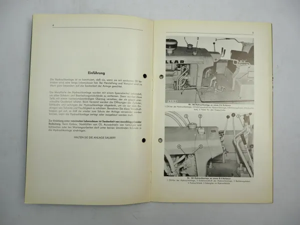 Caterpillar D4 D6 Hydraulikanlagen Nr. 141 143 161 163 Betriebsanleitung 1964