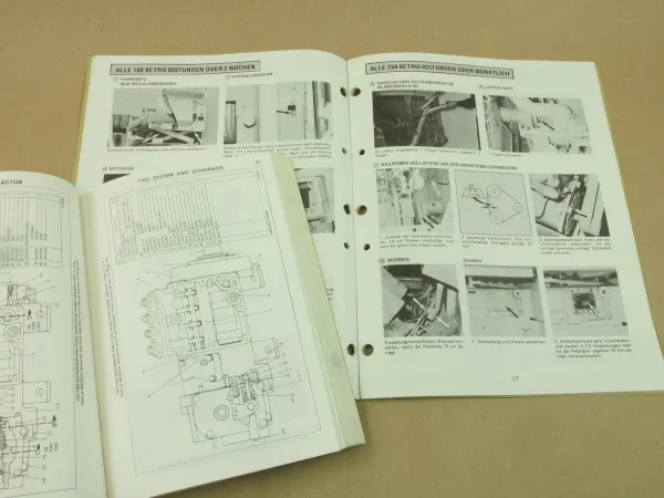 Caterpillar D4E Tractor Schmier- und Wartungsanweisung 1979 Parts List Book 1984