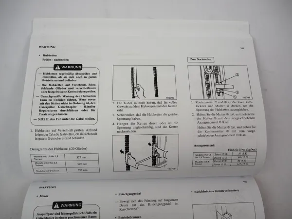 Caterpillar GP DP 15 18 20 25 30 35 K Gabelstapler Betriebsanleitung 1999