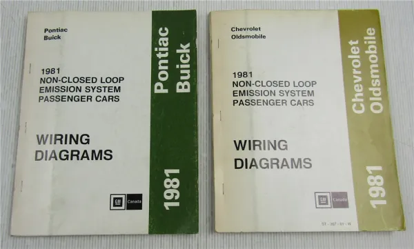 Chevrolet Oldsmobile Pontiac Buick 1981 Wiring Diagrams Schaltpläne Elektrik