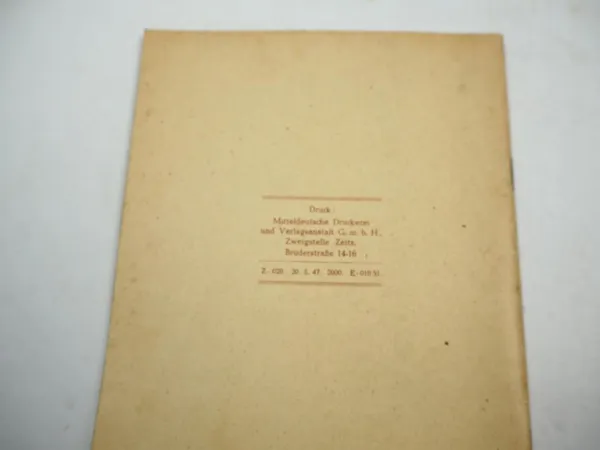 Chronik der Stadt Zeitz - Bericht über seine Entwickung 967 bis 1945