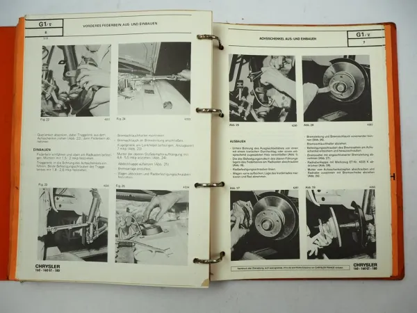 Chrysler 160 GT 180 Reparaturanleitung Reparaturhandbuch Werkstatthandbuch 1970